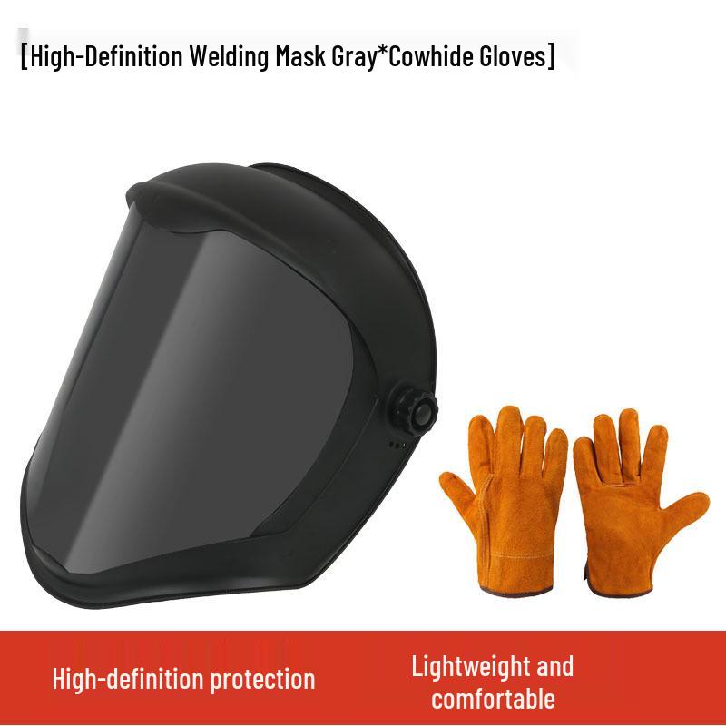 Защитный лицевой щиток высокой четкости с защитой от запотевания для сварки и шлифовки