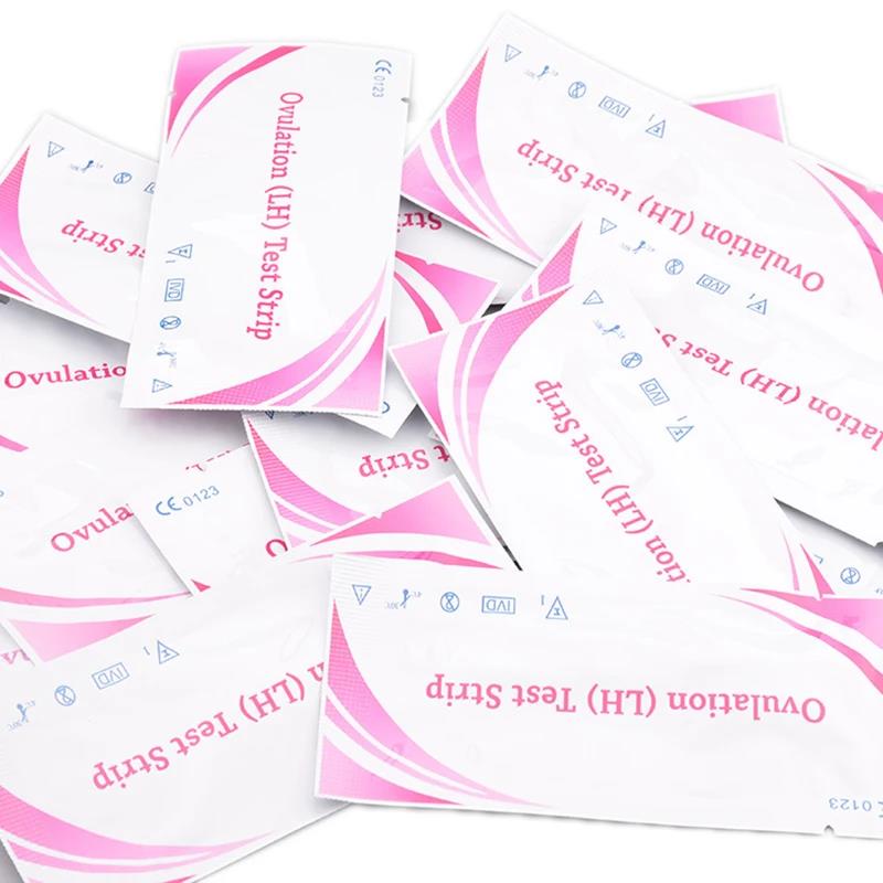 EGENS 50Pcs LH Ovulation Tests Household Strips Urine Test Over 99% Accuracy Test Kit Strips Pregnancy Test First Response