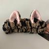 Набор из 3 плюшевых повязок на голову для умывания с ушками котенка  Впитывающие браслеты для умывания лица