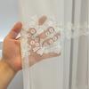 Бабочка Свет Роскошный Рельефный Белый Вышитый Нитяной Экран Окна Универсальный Столовая Гостиная Спальня Балкон Светопропускание