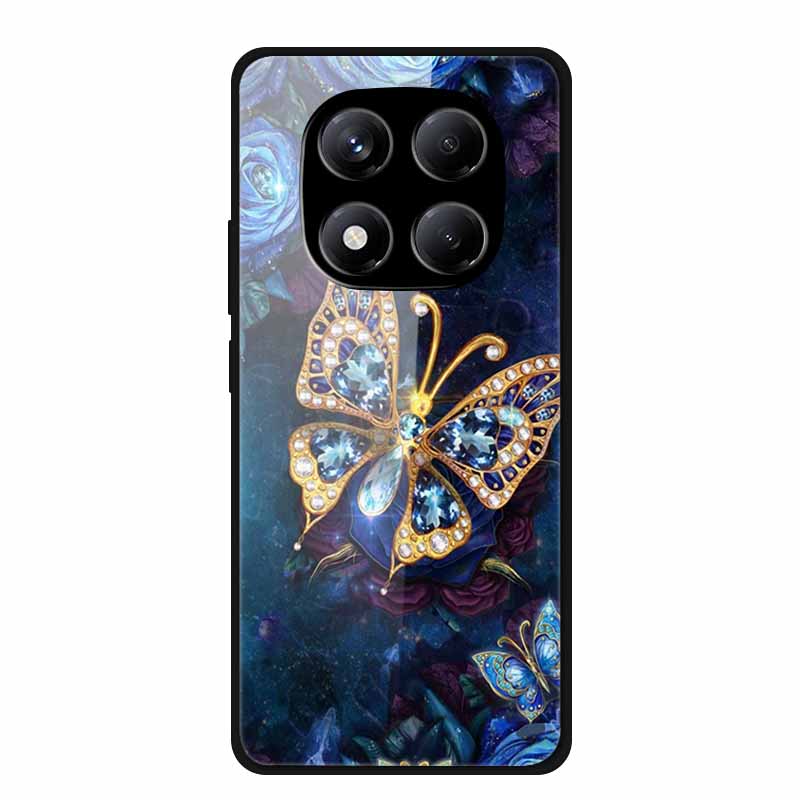 Роскошный Чехол Для Redmi Note 14 Pro 4G Чехол Из Закаленного Стекла Для Xiaomi Redmi Note14 Pro 4G Чехлы Для Телефона Модный Защитный fundas