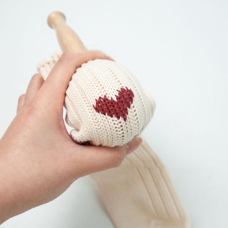 Darning Egg Wood Sewing Tool and Thread Needle Kits Patch Holes Repair for Socks Hats Pant Sweaters DIY Crafts