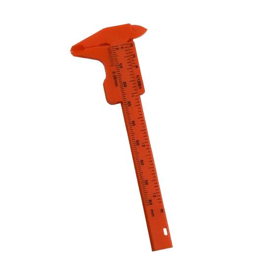 0-80mm Mini Multicolor Dual-scale Plastic Vernier Caliper Gauge Measuring Tool