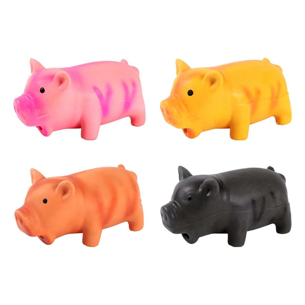 Игрушка для собак из латекса в форме свиньи, жевательная игрушка со звуком из латекса