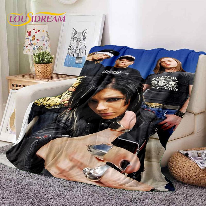 3D Покрывало Tokio Hotel Билл Каулитц, Мягкое Фланелевое Одеяло, Плед, Удобное Одеяло для Пикника, Кровати, Дивана, Дома, Спальни