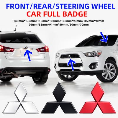 ABS Автомобильный передний задний значок решетки эмблема для Ralliart Lancer ASX Colt Pajero Outlander Eclipse Delica EVO Grandis Colt