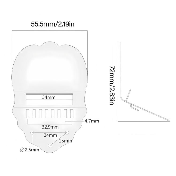 Профессиональный 8-струнный мандолинный струнодержатель, цветной металлический, панель для рисования, гитарная деталь для замены струн
