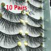 Natural Wispies Lashes Thick Long Eyelashes Extension Tools 3D Faux Mink Hair False Eyelashes