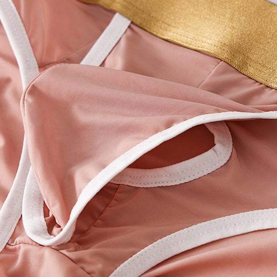 Трусы С низкой посадкой Эластичный пояс Дизайн с боковым вырезом U-образные трусы Дышащие