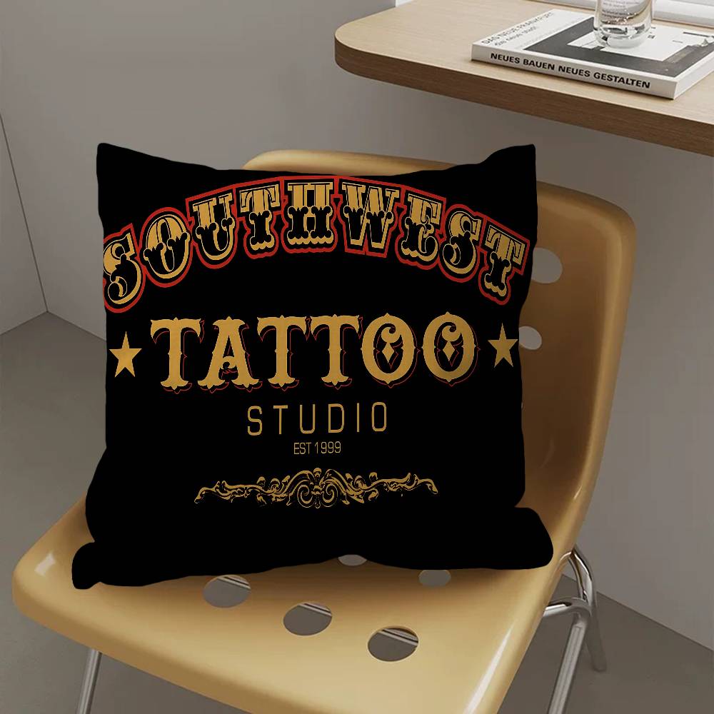 Tattoo Shop Personalized Pillow Dust Cover Bedroom Kids Party Decoration Pillowcase Birthday Children Gift