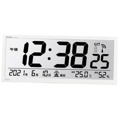 MAG Большие настенные часы 4 x GRUNTON TIME Noah Precision (Настенный, Настольный, Радиоуправляемый, Цифровой, Термометр, Гигрометр, Календарь,