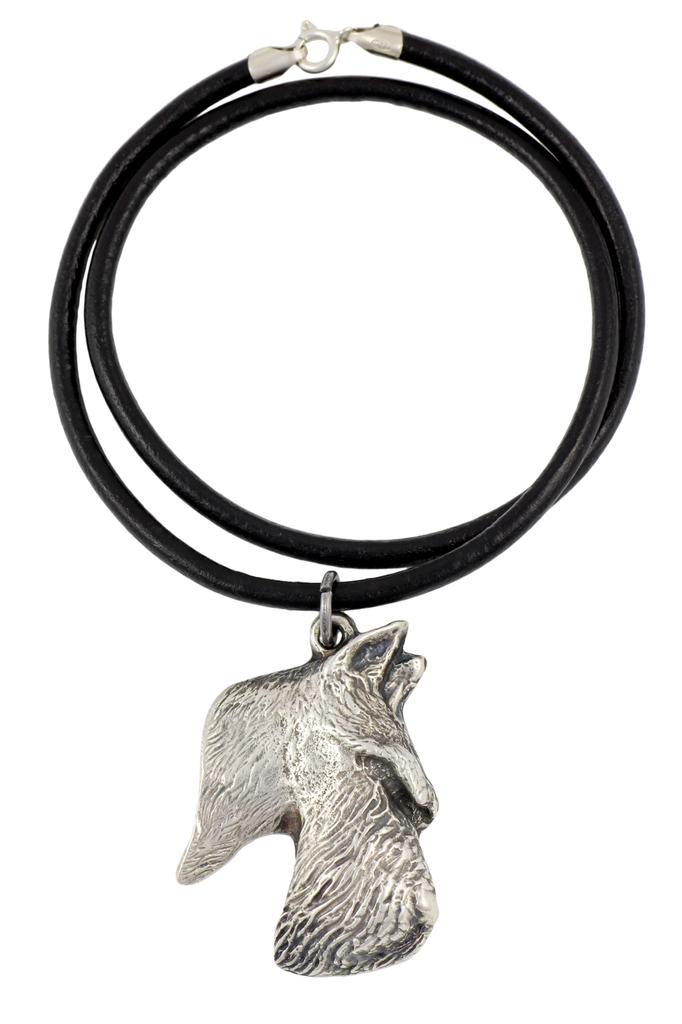 Scottish terrier, Aberdeen Terrier, Scottie - Dog necklace in gift box, silver-plated locket for dog fan, striking pendant by Art-Dog brand