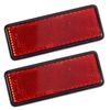 Reflector Reflector Motorcycle Rear Saddle Bag Reflective Cover LED (Red Color) 2 Pcs Tape