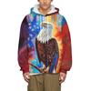 Модный худи с 3D-принтом американского флага и орла, мужская повседневная толстовка, уличная одежда Харадзюку, пуловер с длинным рукавом