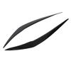 2 Pcs Headlight Eyebrow Glossy Black Trim Left Right Eyelid Trim for 1 Series F20 F21 Facelift