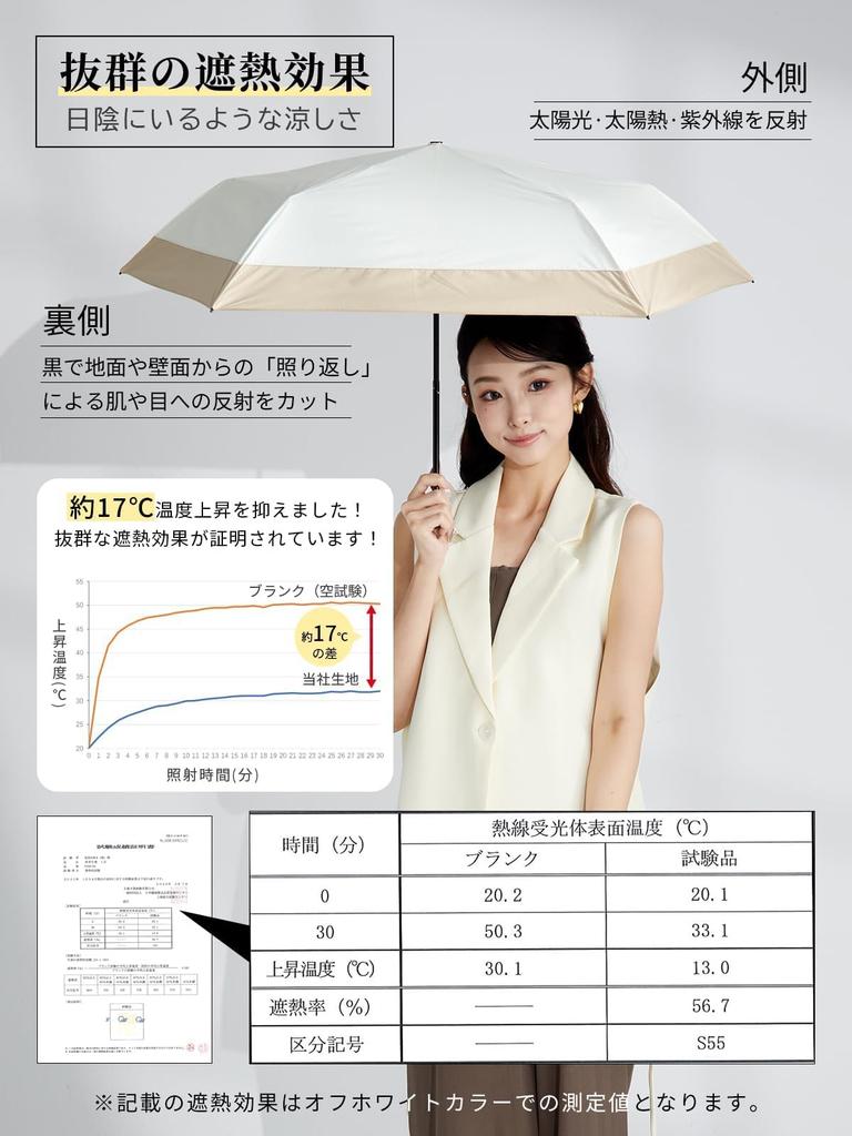 KIZAWA Carbon Fiber UV Light Folding Full Light Heat Level 5 Water Suitable for Men and Perfect for Rain or Day 5 Ribs Ultra-Lightweight Parasol,