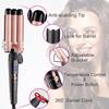 4 In 1 Multifunctional Automatic Hair Curling Iron with Interchangeable Head Accessories and Styling Straightening Comb