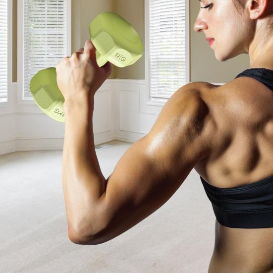 1 пара гантелей, набор гантелей, конструкция с защитой от перекатов, гантели 2-в-1 и штанга для отжиманий, 1 кг, гантели для дома, йоги, фитнеса, силовые тренировки, оборудование для тренировок