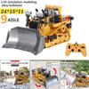 1:24 9CH Multifunctional RC Bulldozer Crawler Type Plastic Shovel Engineering Forklift Heavy Excavator Toy Gifts for Kids