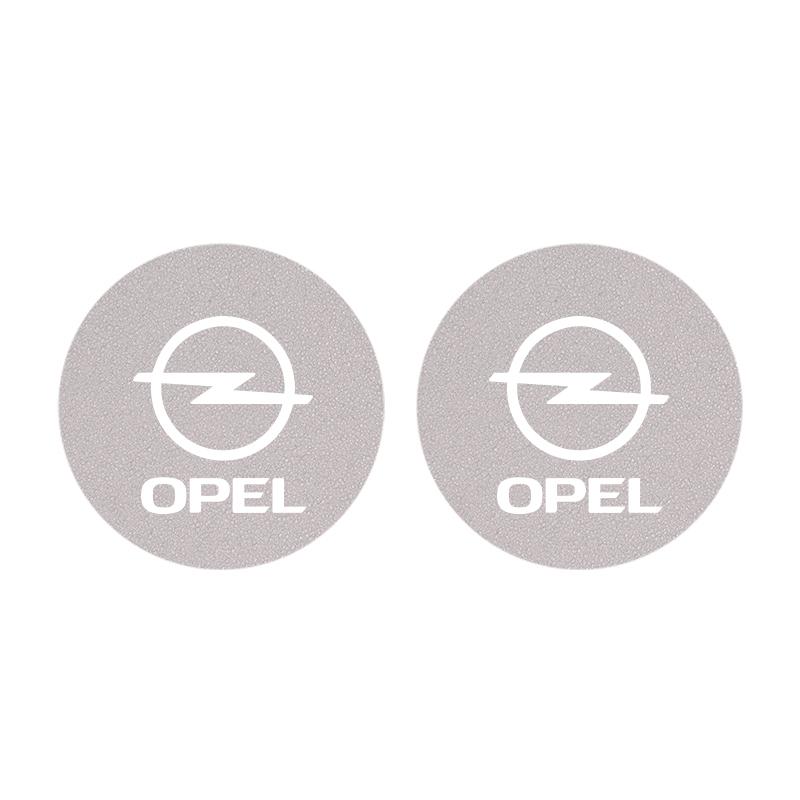 AAAYW1 2Pcs Car Coasters Carbon Fiber Cup Holder Mat For Opel Corsa D Astra Insignia Mokka Car Interior Accessories Decorative Coasters