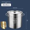 Профессиональные суповые кастрюли из нержавеющей стали 304 с крышками, набор из 3 шт.
