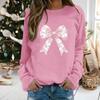 Women's Casual Fashion Printed Long Sleeve O-Neck Pullover Top Blouse