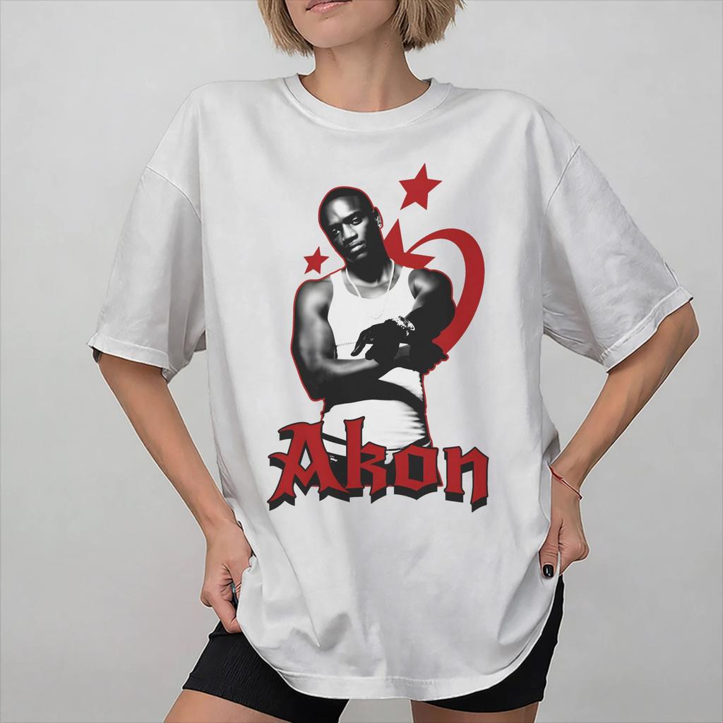 Akon and Neyo Tour Merch Unisex T Shirt Cotton Tee Fashion Tshirt Clothes