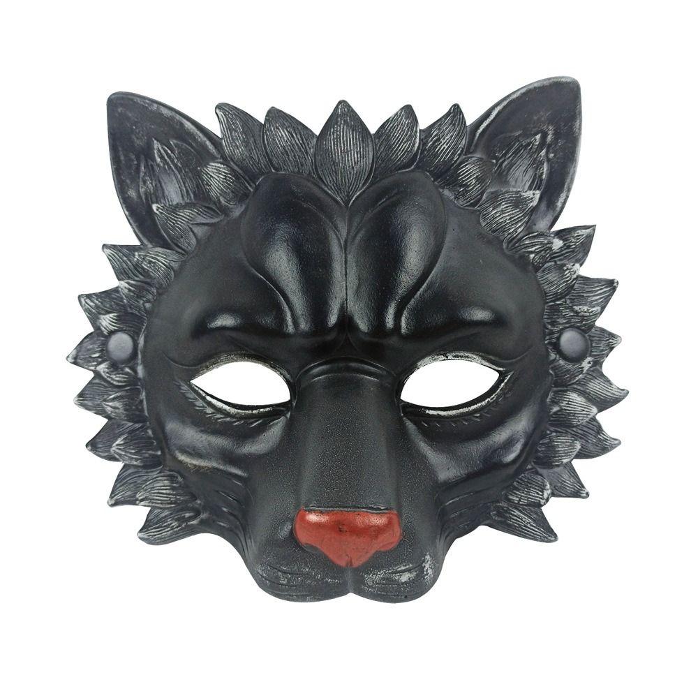 Half Face Lion Half Face Mask Party Supplies Animal Mask Masquerade Cosplay Lion Mask Party
