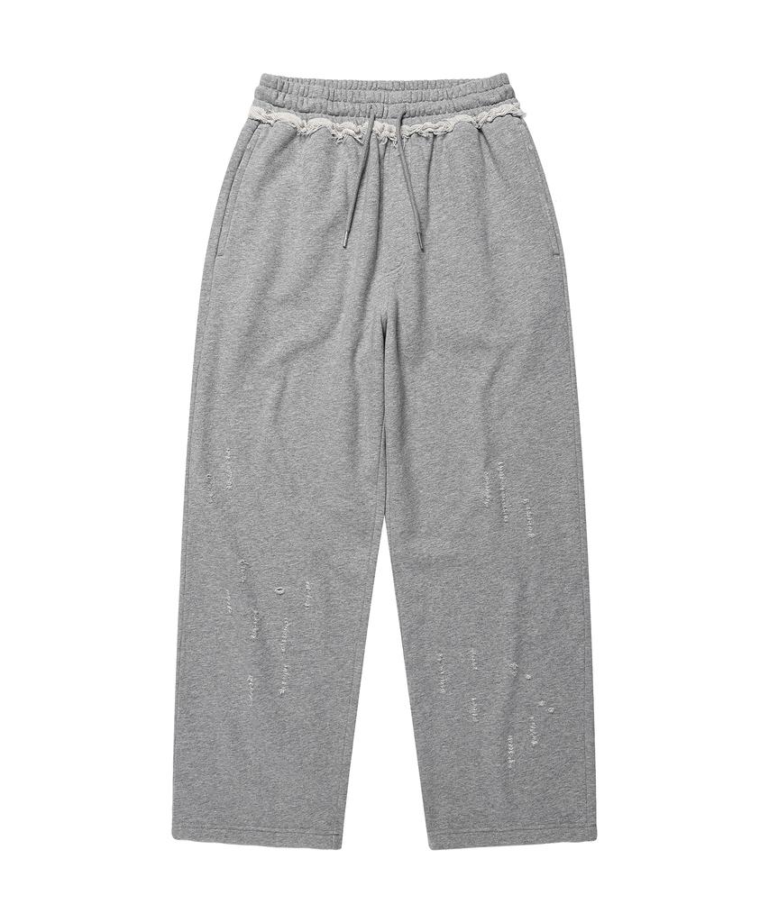 The Vinyl House Damaged Sweat Pants Gray
