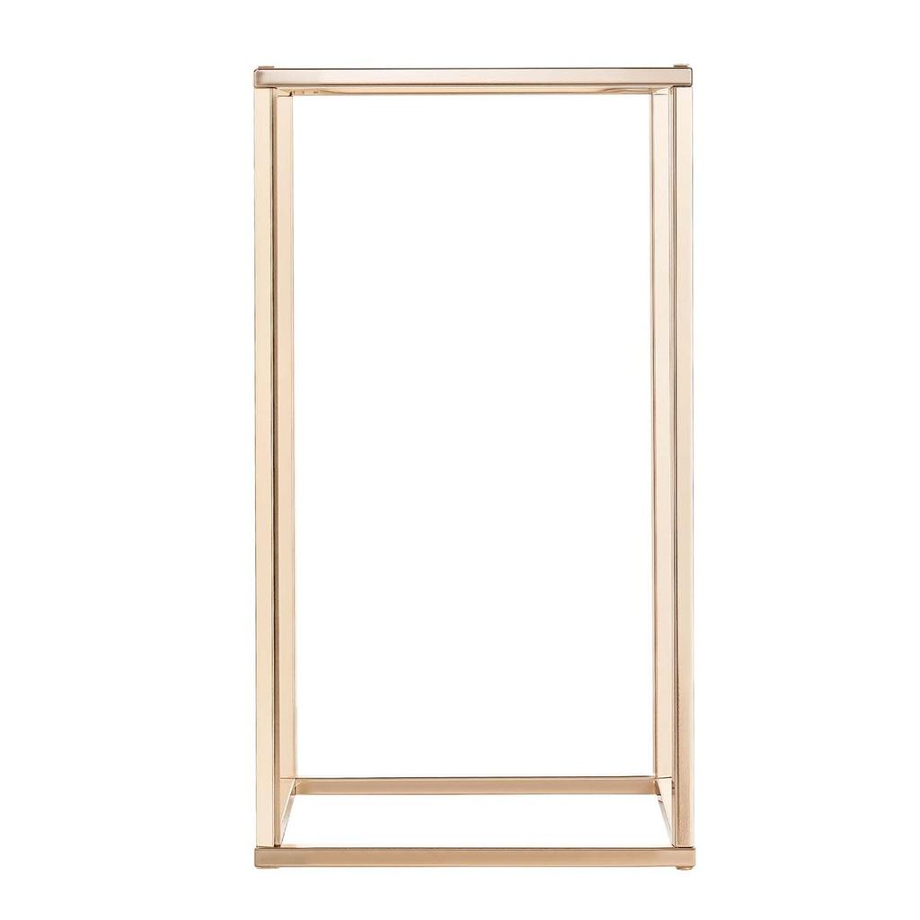 Wedding Flower Stand, 10PCS 40cm Column Flower Stand, Floral Stands with Acrylic Laminate, Gold Rectangular Floral Display Rack for Wedding, Party,