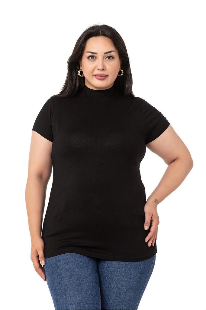 Женский стиль, боди большого размера, боди больших размеров, полуводолазка с коротким рукавом, вискозное боди изумрудного цвета