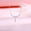 Sweater Lucky Flower Branch Laurel Sweet Necklace Women's Light Luxury Niche Design Sense Flower Pearl Necklace