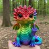 Baby Dragon Figurine Cheeky Dragon Statue Collectible Flip-off Baby Dragon