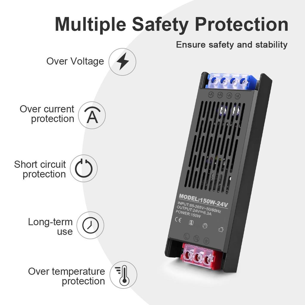 Светодиодный импульсный источник питания полной мощности, адаптер переменного тока 110 В/220 В в постоянный ток 24 В, трансформаторы для освещения, 60 Вт, 150 Вт, 250 Вт, светодиодный драйвер
