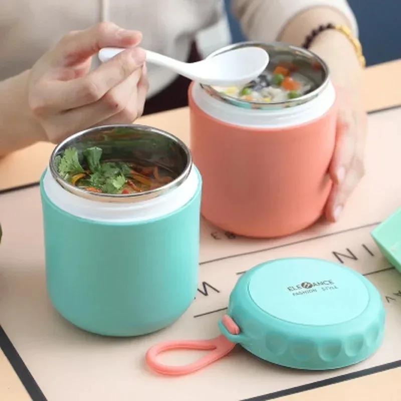 Practical New Lunch Box Food Thermal Jar Insulated Soup Useful Stainless Steel Drinking Cup Bento Food Storage Containers