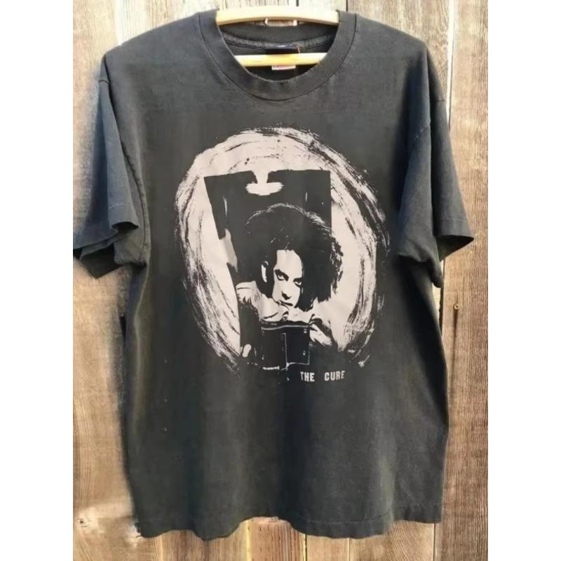 Street Wear Is Oversized Loose And Breathable Suitable For Daily Wear Summer Unisexs Pure Cotton Retro The Cure Tshirt