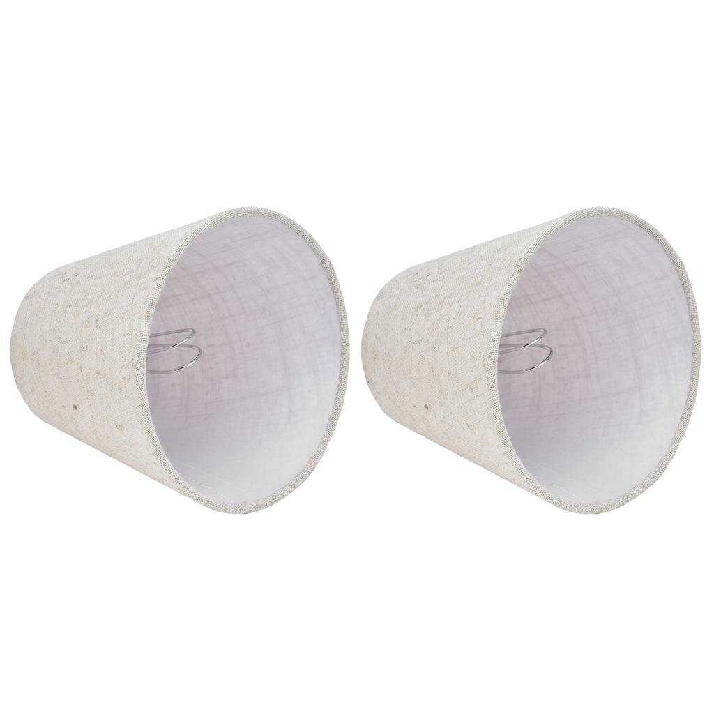 2PCS Table Lamp Shade Cover Fabric Clip On Lampshade for E14 Screw Candlestick Lamp ChandelierPT13