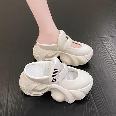 Мода Мода 8 см Женские массивные кроссовки Дышащие туфли на платформе Спортивная обувь Женская шнуровка Толстая подошва Повседневная обувь Zapatillas Mujer