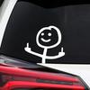 Creative FK Funny Sticker For Cars Trucks Window Windshield Bumper Erect Middle Finger Decor Creative body stickers waterproof