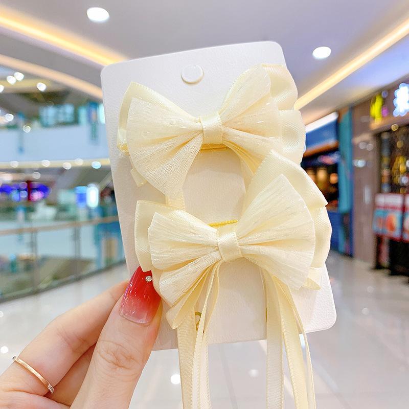 Новые корейские заколки с бантом принцессы, милые заколки для волос, детские милые заколки для волос для девочек, женские заколки, заколки, аксессуары для волос