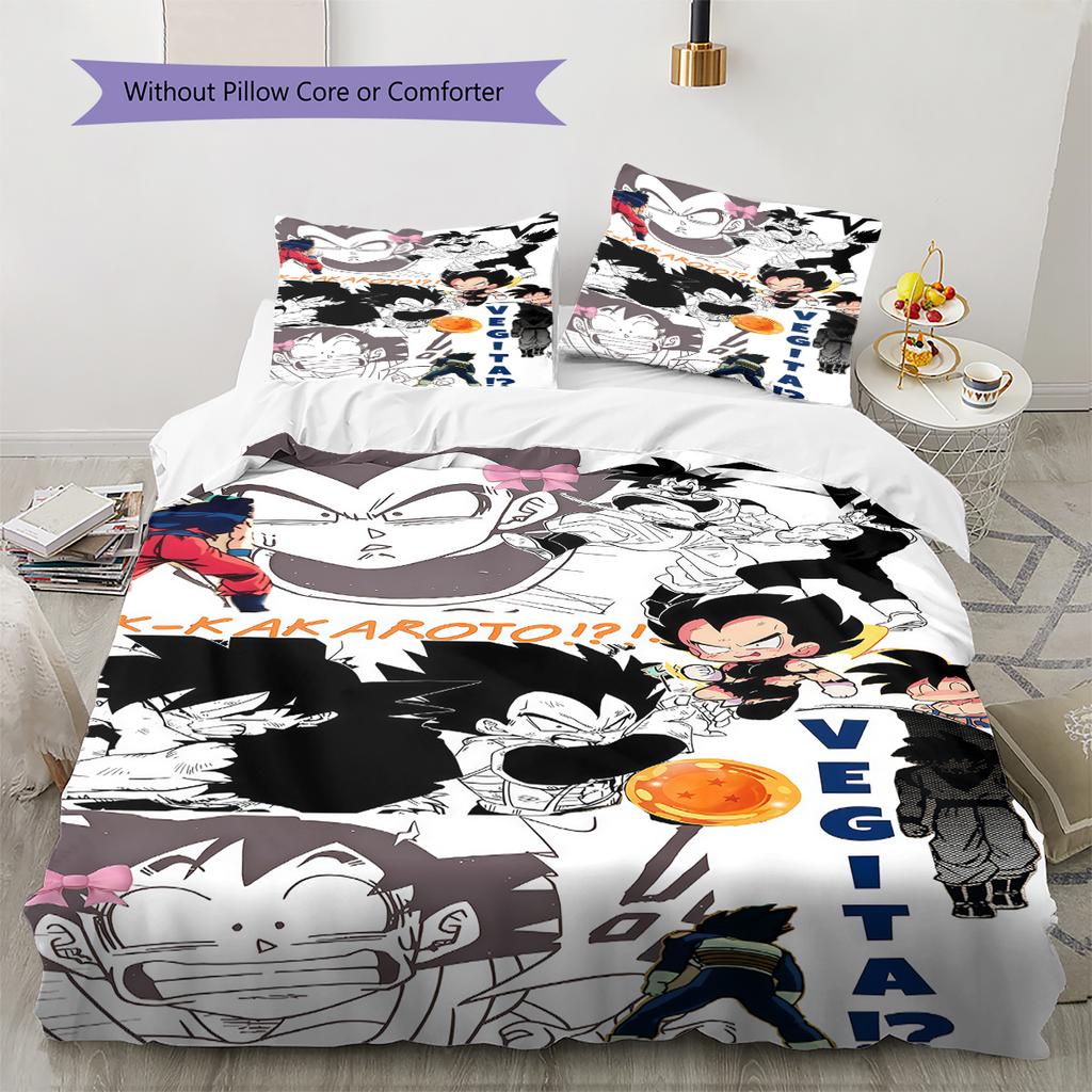 Broli Pattern Bedding,Quilt Set Quilt Cover Pillowcase Home Birthday Gift (1 * duvet cover + 2 * pillowcase, without core)