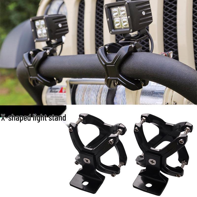 Кронштейн для фар переднего бампера Wrangler: Внедорожный X Прожектор Мод Цветок сливы.