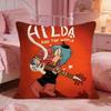 HHildas Classic Anime Cushion Cover Premium Comfort Reversible Pillow Cove Two In One Design For Any Room  Car Interior