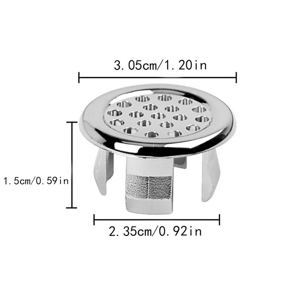 Sink Overflow Ring Cover Replacement Bathroom Basin Trim Bath Round Plastic Sink Overflow Hole Covers Kitchen Accessories