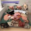 Futuristic Cyberpunk Doll Print 3Pcs Bedding Setduvet Cover With 2 Bedropillowcase Home Birthday Gift