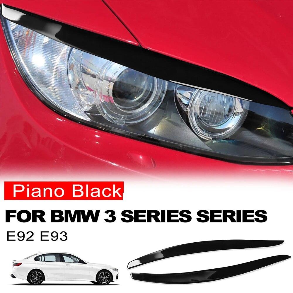 Накладка на фару, накладка на фару для бровей, декоративная наклейка для BMW 3 Series E92 E93 2006 2007 2008 2009 2010 2011 2012