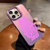 Простой Чехол Для Телефона С Английской Буквой Для iPhone 17,16,15,14,13,12,11,Pro Max,Plus Конфетный Серебристый Чехол