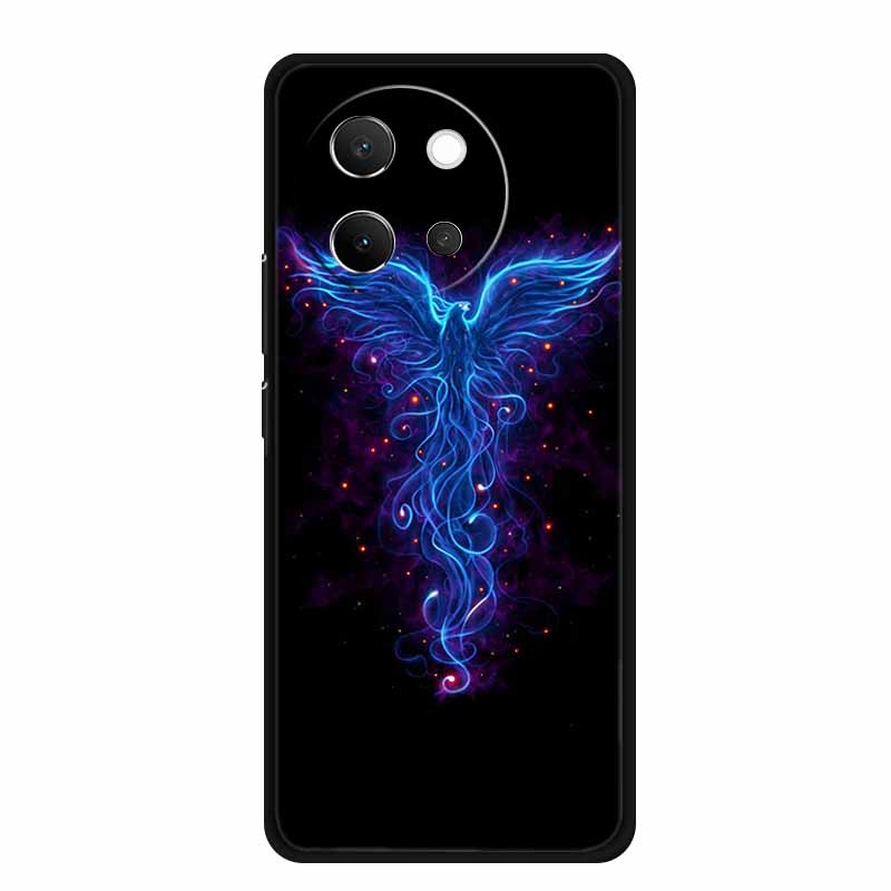 Чехол для Vivo V40 Lite V 40 lite Черный силиконовый мягкий задний чехол для телефона Vivo V30e 5G Чехол-обложка V 30 e Чехол-ракушка