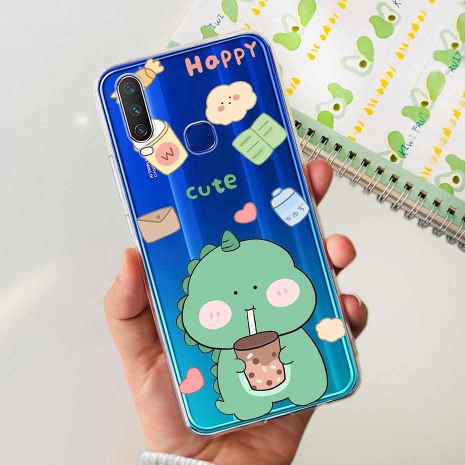 Чехол для телефона Vivo Y12 1904 1940 Модный с рисунком бабочки Мягкий силиконовый TPU чехол для Vivo Y17 Y15 Y12 1902 1901 Бампер
