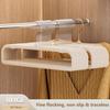 10/20/30Pcs Flocking Trouser Rack Trouser Hanger Household No Trace Anti-slip Drying Trouser Rack